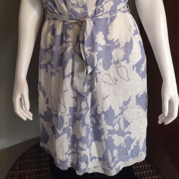 Banana Republic Womens Periwinkle Blue Floral Dress Size M Romantic Fairycore - Picture 3 of 8